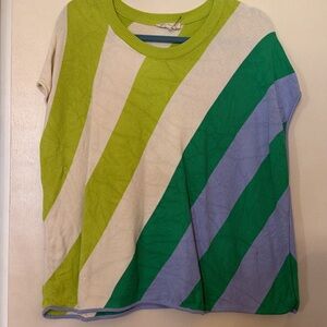 Striped Green and Purple Kids Shirt